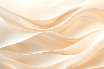 Soft waves create serene atmosphere, blending warm tones with ge