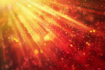 Obraz premium Abstract Red Background with Glowing Lights, Sparkles, and Digital Art for a Vibrant and Mystical Fantasy Design
