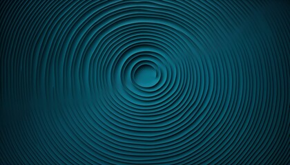 abstract ripple effect background with calming concentric circles in teal and navy, deep blue hue