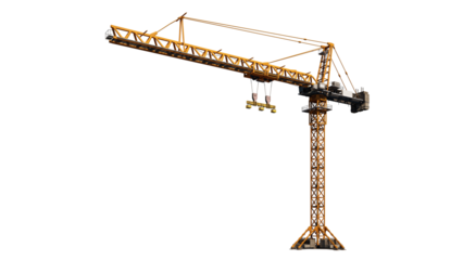 tower  crane isolated on white background