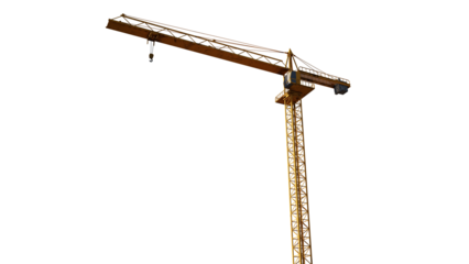 tower  crane isolated on white background