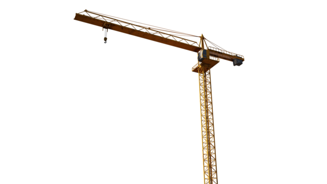 tower  crane isolated on white background