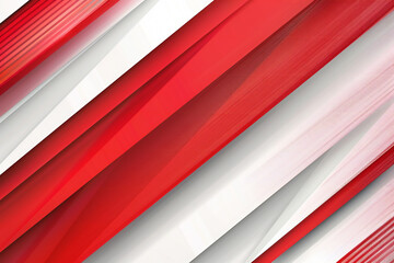 Fototapeta premium Elegant Red and White Abstract Flowing Waves with Smooth Ribbons and Dynamic Gradient Design for Modern Artistic Background