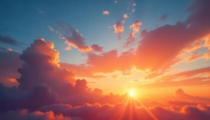 Fototapeta premium sunset in the sky