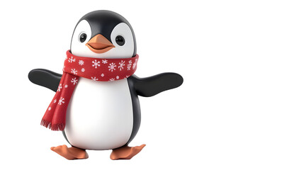 Fototapeta premium 3d penguin in snow
