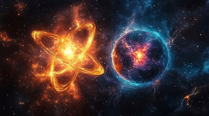 Fototapeta premium Exploring the Interplay of Energy and Matter in the Cosmos