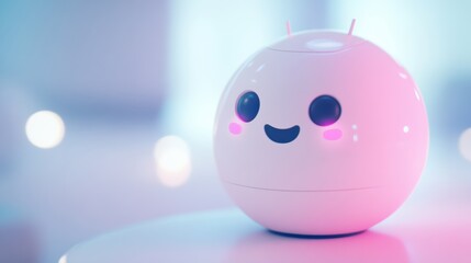 Minimalist ui design with chatbot icons in speech bubbles