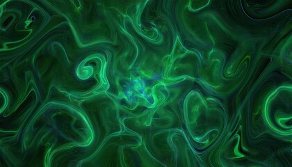 Fototapeta premium mesmerizing green vortex of swirling abstract energy patterns for background, wallpaper, or futuristic design elements