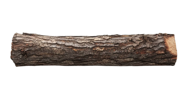The trunk of a tree Isolated On a White Background
 - Powered by Adobe