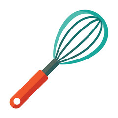 kitchen whisk isolated on white background
