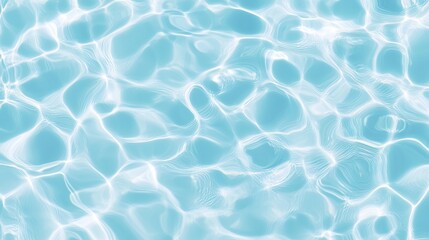 Top View of Calm Light Blue Water Surface – Crystal Clear, Tranquil, Transparent, Peaceful, Reflective, Serene, Pristine, Clean, Pure, Refreshing, Still, Natural, Smooth