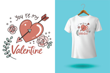 Valentine day typography t-shirt design, i don't need a valentine i need a nap valentines day t shirt design,