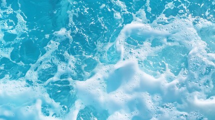 Top View of Calm Light Blue Water Surface – Crystal Clear, Tranquil, Transparent, Peaceful, Reflective, Serene, Pristine, Clean, Pure, Refreshing, Still, Natural, Smooth