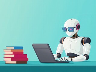 Robot Assisting with Online Learning and Technology Exploration in a Modern Study Environment