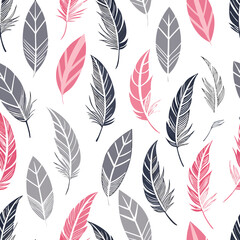 seamless pattern with feathers