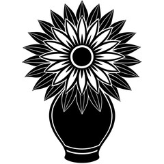 sunflower vector illustration