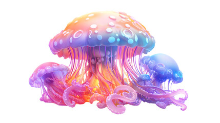 colorful jellyfish 