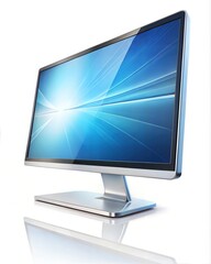 Modern PC Monitor Display, High-Resolution Screen for a Minimalist Computer Workspace – Technology, Digital Display, and Office Setup