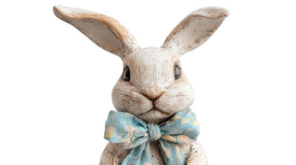Obraz premium Ceramic Easter bunny figurine transparent background