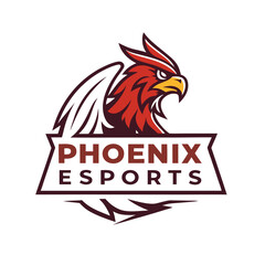 Phoenix mascot sport logo design