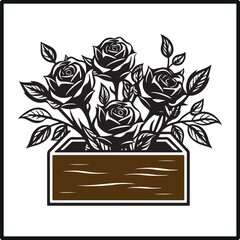Roses Box Vector