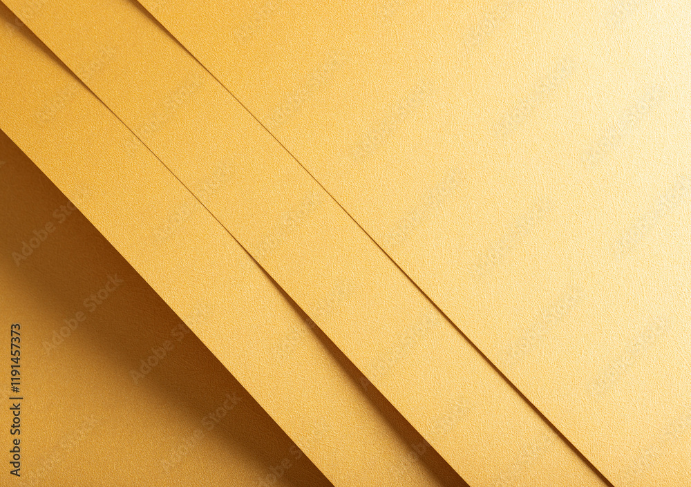 Poster Golden yellow paper background with overlapping layers and a glossy, reflective surface. Warm honey gold tones and a grainy texture create a radiant, sophisticated, and dynamic design.