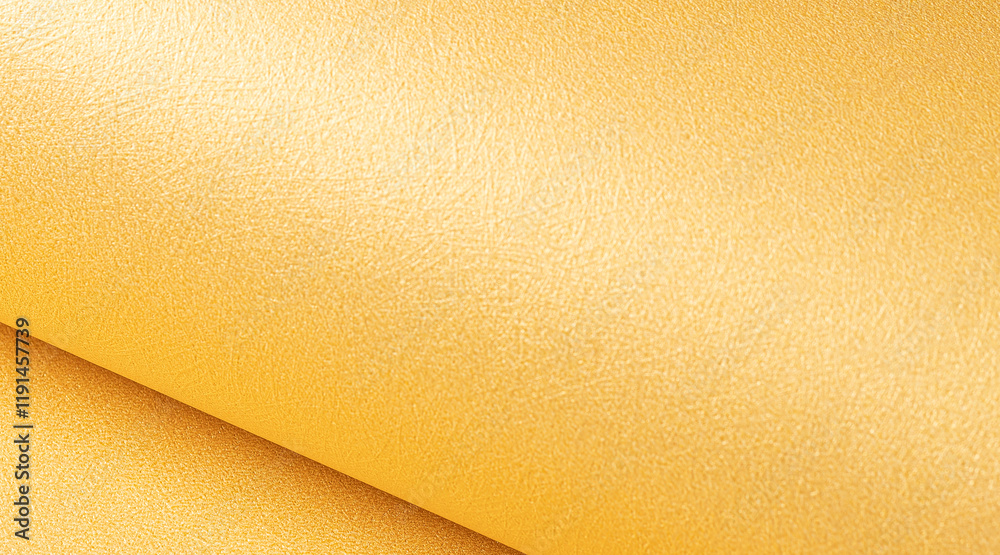 Poster goldenrod yellow paper background with a metallic, glossy surface and a smooth, grainy texture. radi