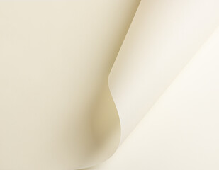 Ivory white paper background with a smooth, matte texture and soft beige curls. Warm tones and a...