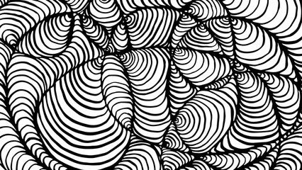 Abstract wavy loop on white background isolated. Wavy line art, curved smooth design. EPS 10 vector illustration.	
