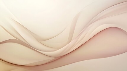 Abstract Beige and Brown Swirling Wave Design