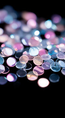 Beautiful background with confetti close up