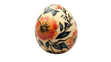 Colorful Easter egg transparent background