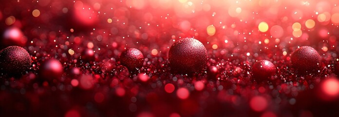 Red background on the red bokeh Valentine's Day
