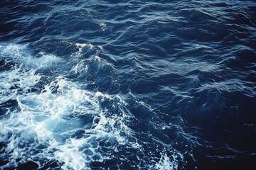 Fototapeta premium Dynamic ocean wave showing movement power and texture