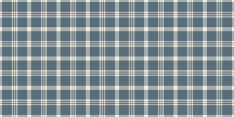 Hippy plaid textile background, creativity pattern vector texture. Official tartan check seamless fabric in dark gray and pastel colors.