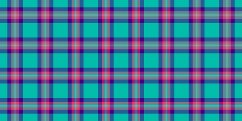 Difficult textile tartan seamless, veil pattern background texture. Woman vector fabric plaid check in pastel and teal colors.