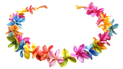 Obraz premium Floral wreath transparent background