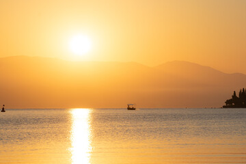 Morning landscape over the Mediterranean