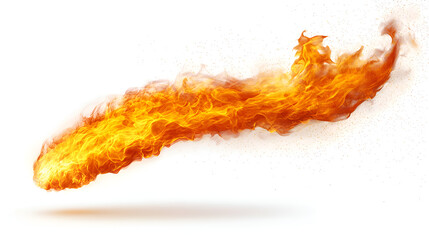 Dynamic Abstract Fire with Vivid Orange Flames and Smoke Effects