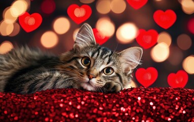 Saint Valentines Day bright background