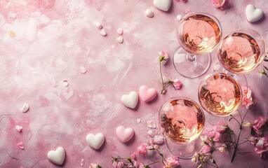 Saint Valentines Day festive background