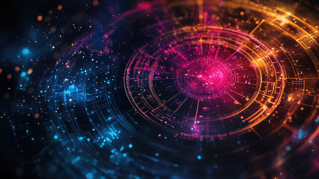 Virgo zodiac sign against horoscope wheel. Astrology calendar. Esoteric horoscope and fortune telling concept