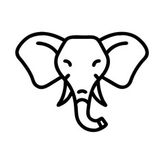 an elephant, with prominent ears and a trunk.