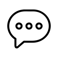 chat icon on a white background