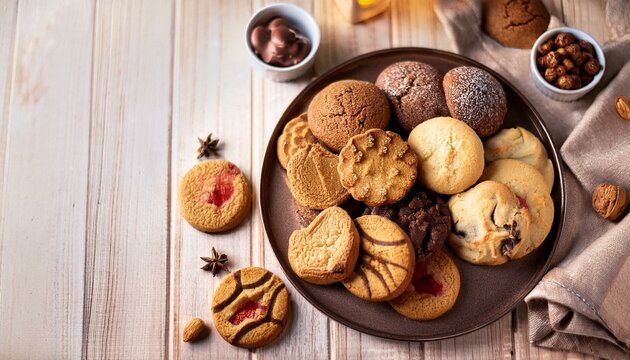 Generated image National Cookie Month assorted cookies, October 1st