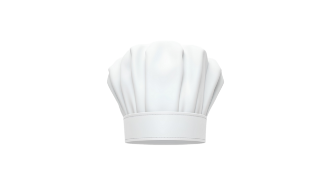Photo of chef hat isolated on transparent background
