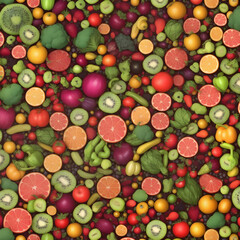 fruit and vegetables background