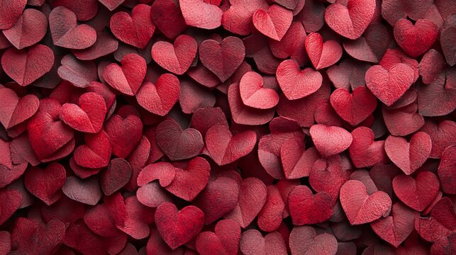 Red Heart Background for Valentine's Day
