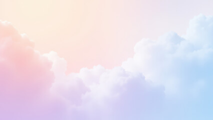 Vibrant Abstract Background with Soft Clouds and Pastel Shades.