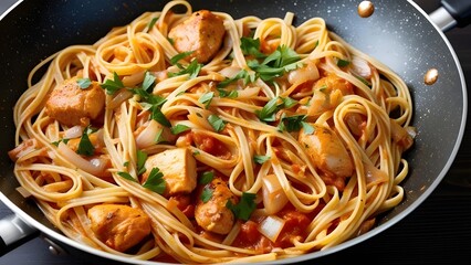 spaghetti with sauce